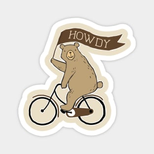 Your Friendly Neighborhood Bicycling Bear Magnet