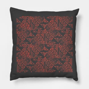 Mosaic Red Pillow