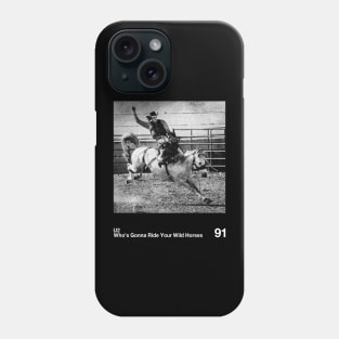 U2 - Artwork 90's Design || Vintage Black & White Phone Case