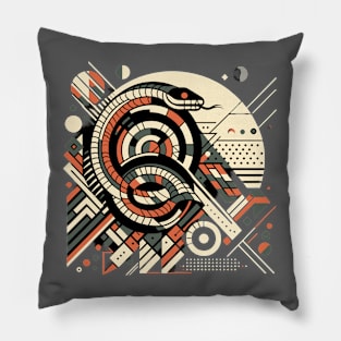 Abstract Animal Snake 1 Pillow