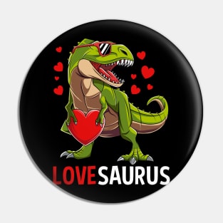 Dinosaur T Rex Lovesaurus Happy Valentines Day Gift Pin