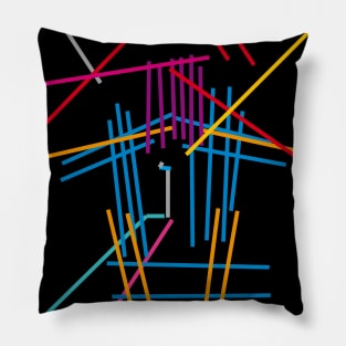 Abstract Japan Pillow