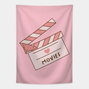 Pink Clapperboard Tapestry