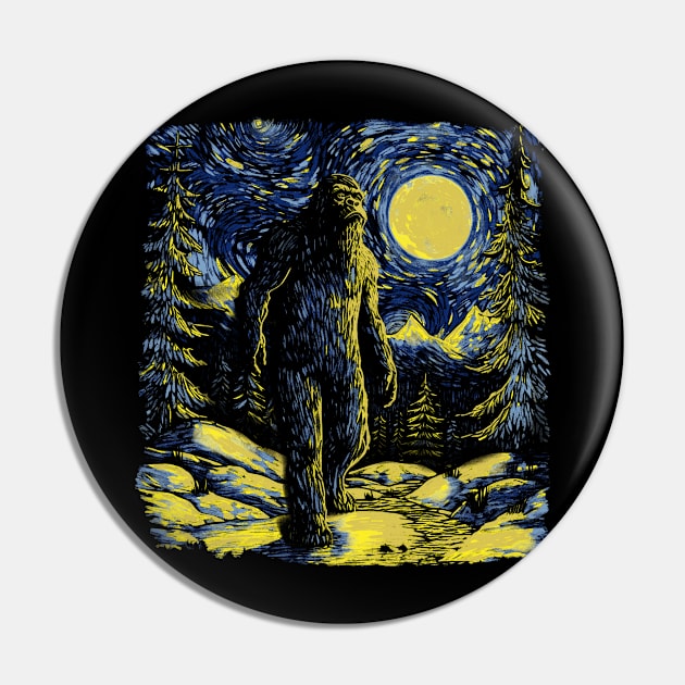 Starry Sasquatch Pin by KennefRiggles