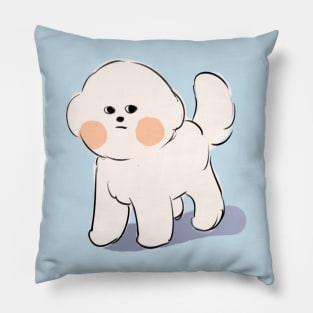 sussy bichon Pillow