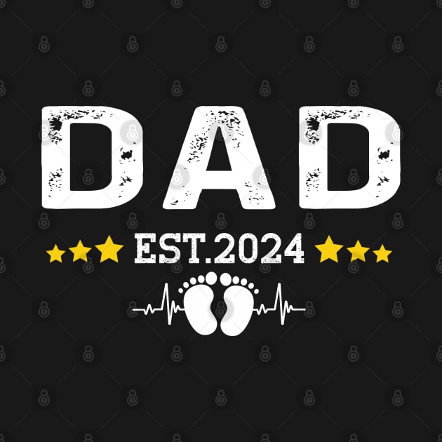 Dad Est 2024 New Dad Gift for Dad Anniversary Father Men by Peter smith