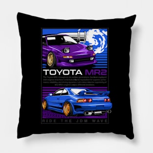 Toyota Mr2 Ride The Jdm Wave Pillow