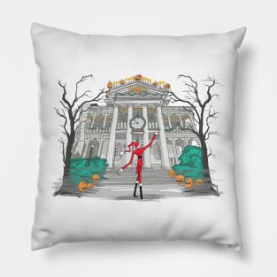 A Visit from Sandy Claws Pillow