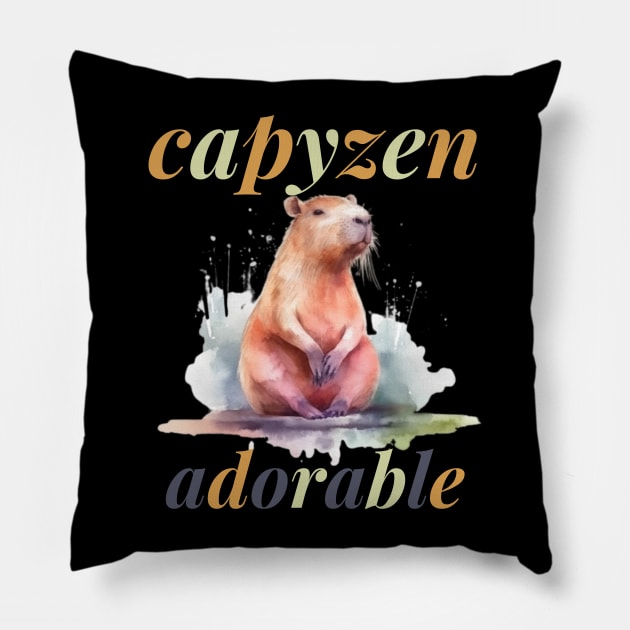 Capyzen adorable Pillow by GrandThreats