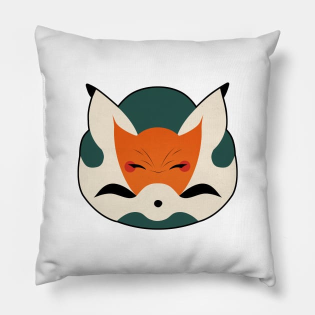 Hidden Fox, Crouching Bunny Pillow by JulenDesign