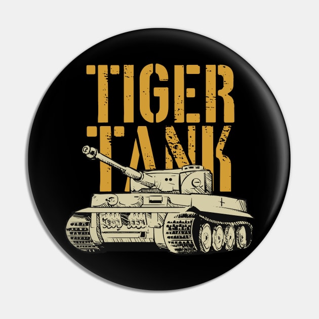 Tiger I | World War 2 Tank Pin by Distant War