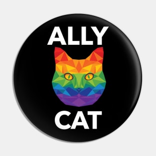 LGBTQ | Ally Cat | Pride Gift | Be Kind | Funny LGBTQ Gift Idea | Cat Lover | Kitty Lover | Love Is Love | Rainbow Pin