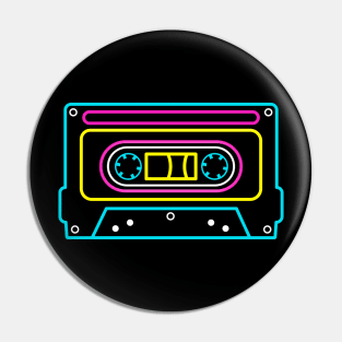 CASSETTE NEON - 90s music collector Pin