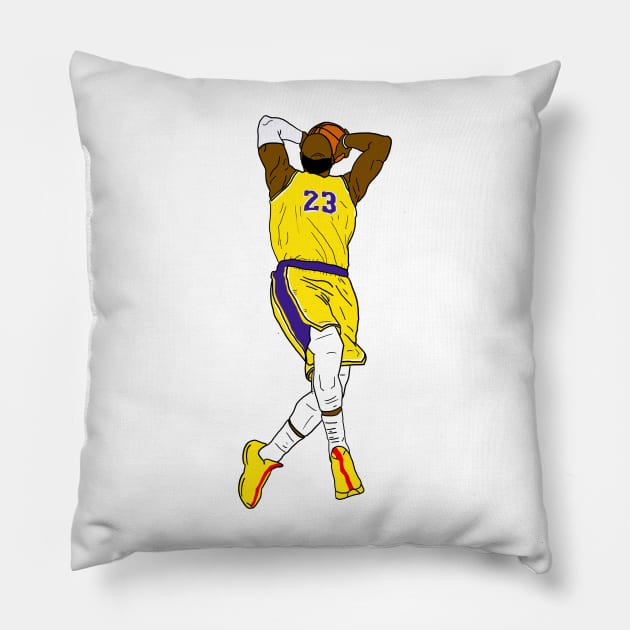 leborn james Pillow by atiatiaman