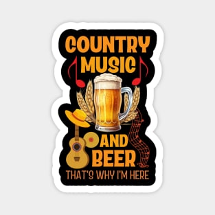 Country Music and Beer Magnet