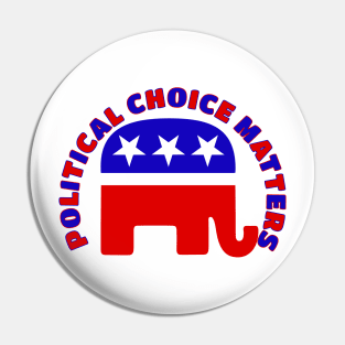 POLITICAL CHOICE MATTERS Pro-Republican Design Pin