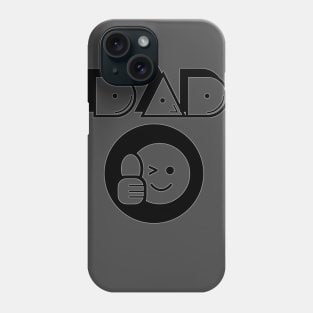 Dad Father Thumbs Up Icon Round Phone Case