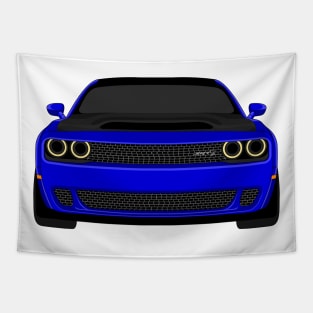 DODGE DEMON FRONT DARK-BLUE Tapestry