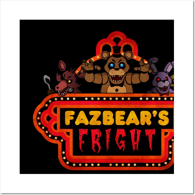 Five Nights at Freddy's 2 - Freddy Fazbear's Logo - Golden Bonnie - Posters  and Art Prints