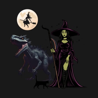 Dinasore Witch scary desgin for halloween  , halloween t shirt halloween hoodies T-Shirt