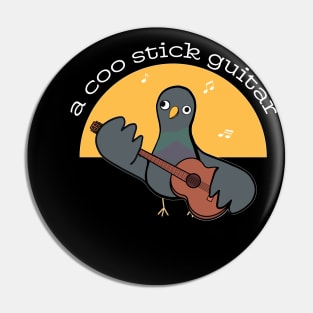 A Coo Stick Guitar Pigeon Pin