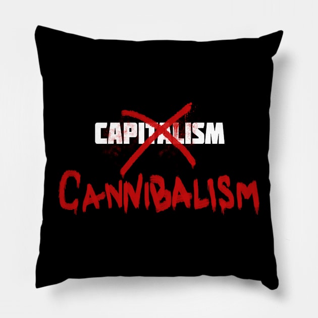 Cannibalism Pillow by anytownUSA