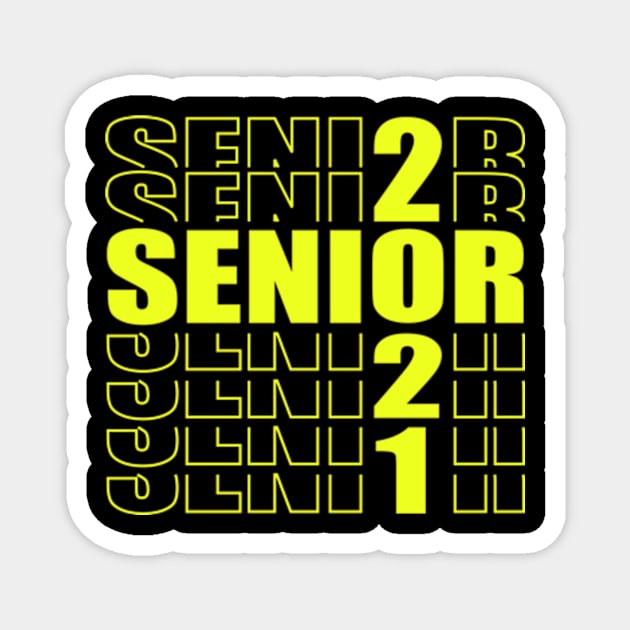 Senior 2021 Magnet by Shop Ovov