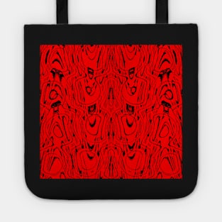 Seeing Red String Theory - Abstract Digital Art Tote
