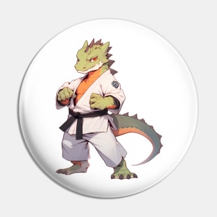 Karate Master Dragon Pin