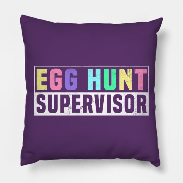 egg hunt supervisor Pillow by Crayoon