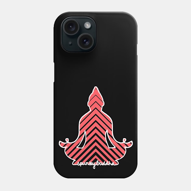 Illusion Buddha (Light Text) Phone Case by Spunky Buddha