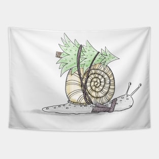 Christmas Snail Tapestry