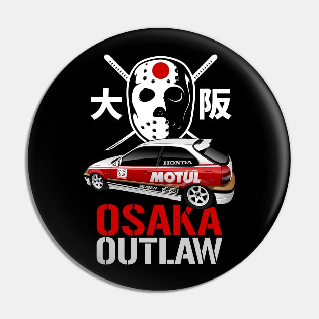 Kanjozoku - Osaka Outlaw Pin by rizadeli