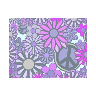 Pastel purple flower power T-Shirt