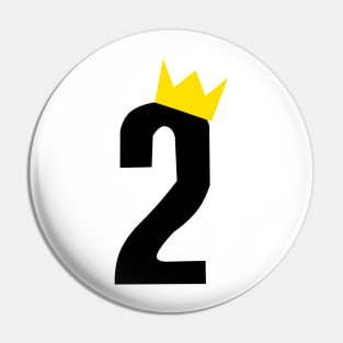 SECOND Birthday CROWN Pin