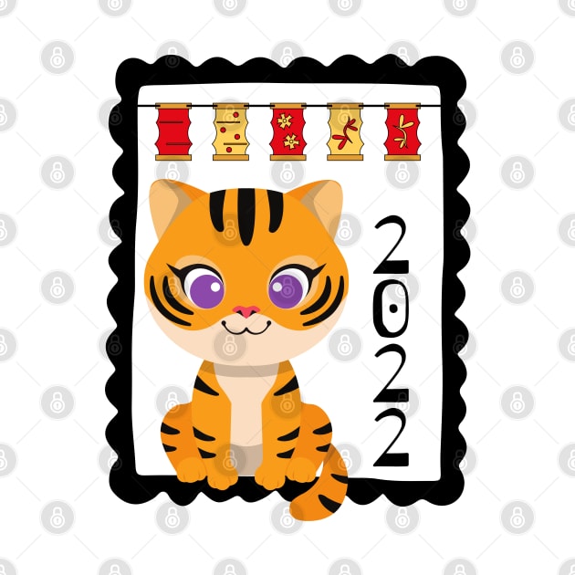 2022 Tiger Year pocket by Mey Designs