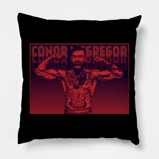 Conor McGregor Pop Art Pillow by Adrielvector Gallery