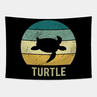 Turtle At Sunset A Gift For Turtles Lovers Tapestry