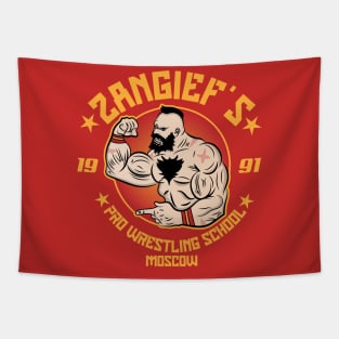 Zangief's pro-wrestling school Tapestry