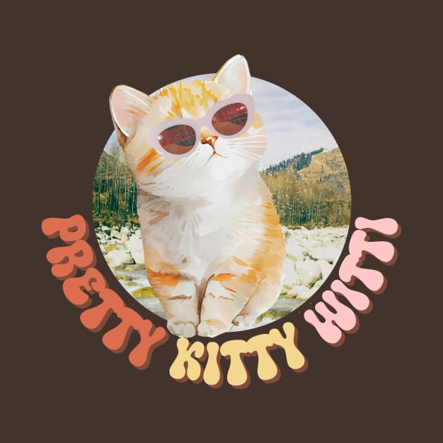 Pretty Kitty Cat T-Shirt by FunniS.tee