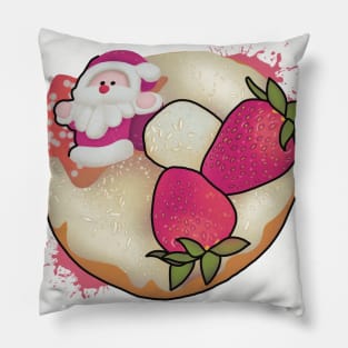 merry christmas donut Pillow