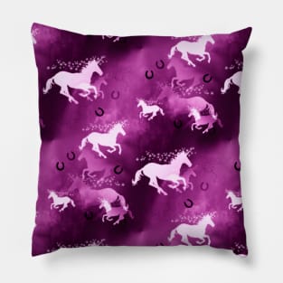 Pink Unicorns Pillow