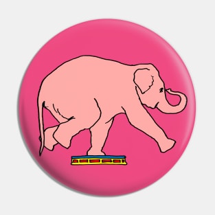 Big Pink Elephant, fairground show, Pin