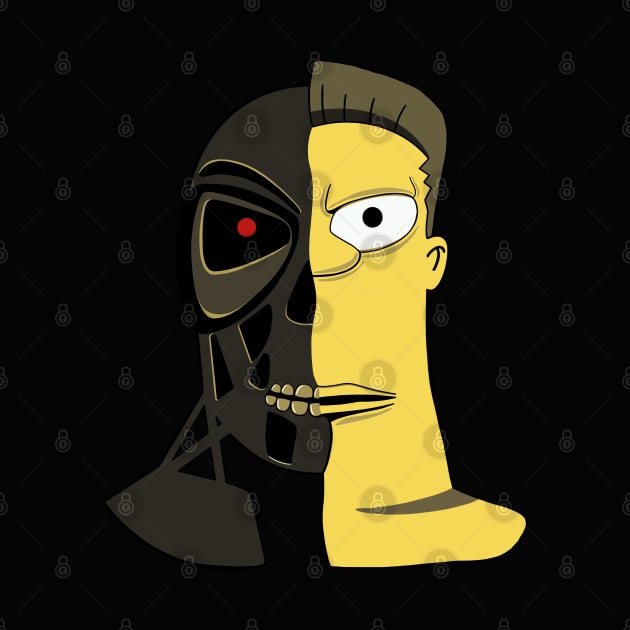 Rainier Wolfcastle as The Terminator Simpsons Mashup by Jamie Collins