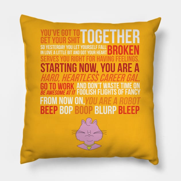 Princess Carolyn Pillow by wackyposters