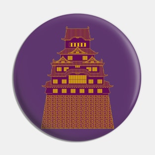 Purple Himeji Castle Pin