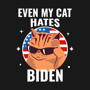 Even My Cat Hates Biden T-Shirt