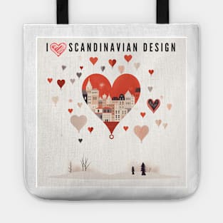 I love Scandinavian design Tote