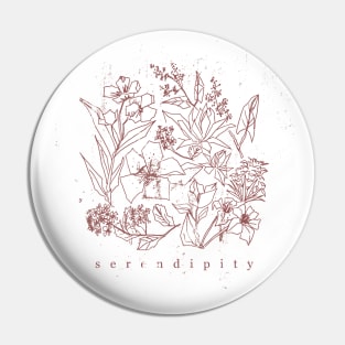 BTS Flower & Serendipity Pin