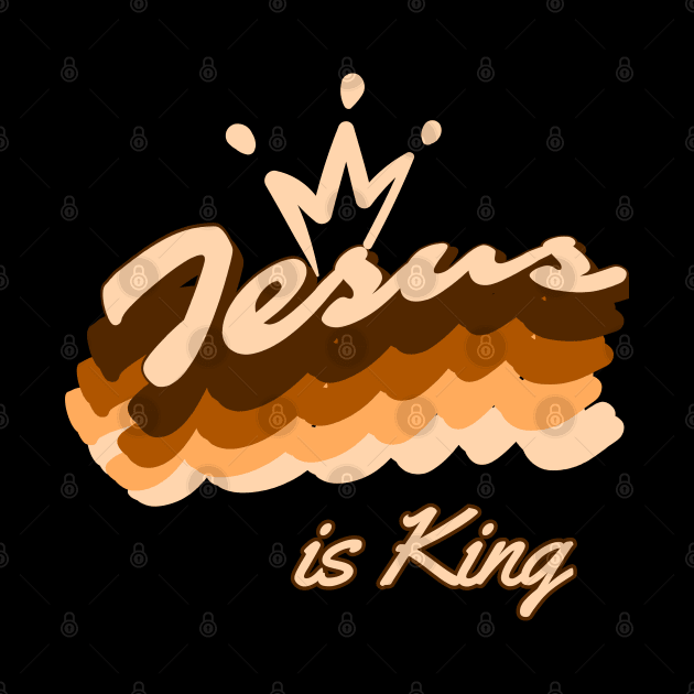 Jesus is King, Christian design by Apparels2022